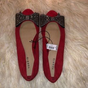 Red Torrid Flats Size 11